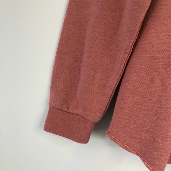 Independent Trading Co Cornell Oversized Collegiate V Neck Hoodie Sweatshirt - Picture 6 of 6